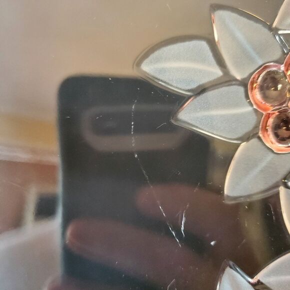 Mikasa Carmen Pattern Pink Flowers Round Serving Tray Plate 12" - Picture 6 of 8